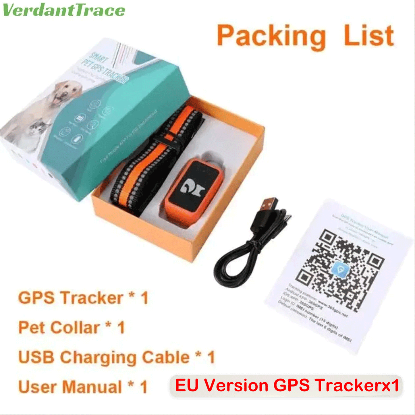 4G GPS Pet Tracker Collar for Cat Dog Without Subscription