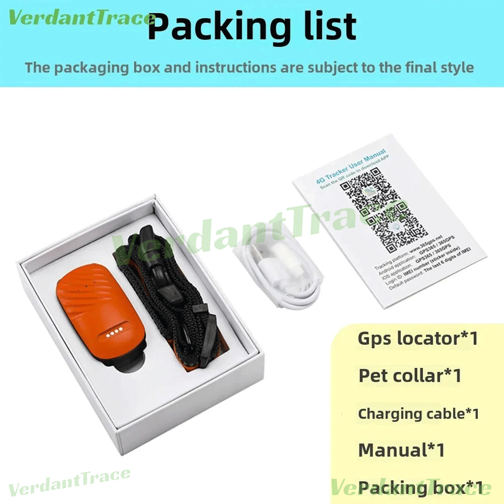 VT51 4G Pet GPS Tracker Collar No Subscription