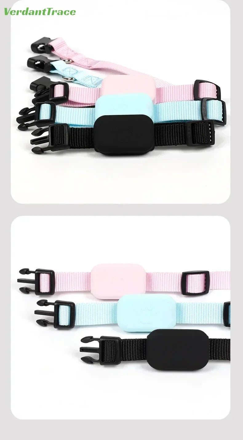 VerdantTrace Find My Pet Positioning Collar Waterproof Dog Gps Animal Tracking Movement Alert Anti Lost Tracker Cats Remote Global Locator for IOS