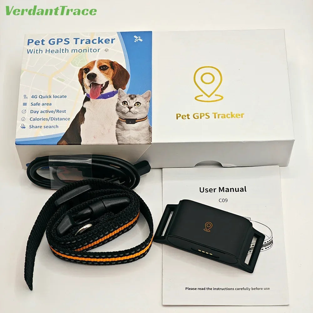 VTC09 IP67 Waterproof Mini 4G GPS Dog Cat Tracker Collar