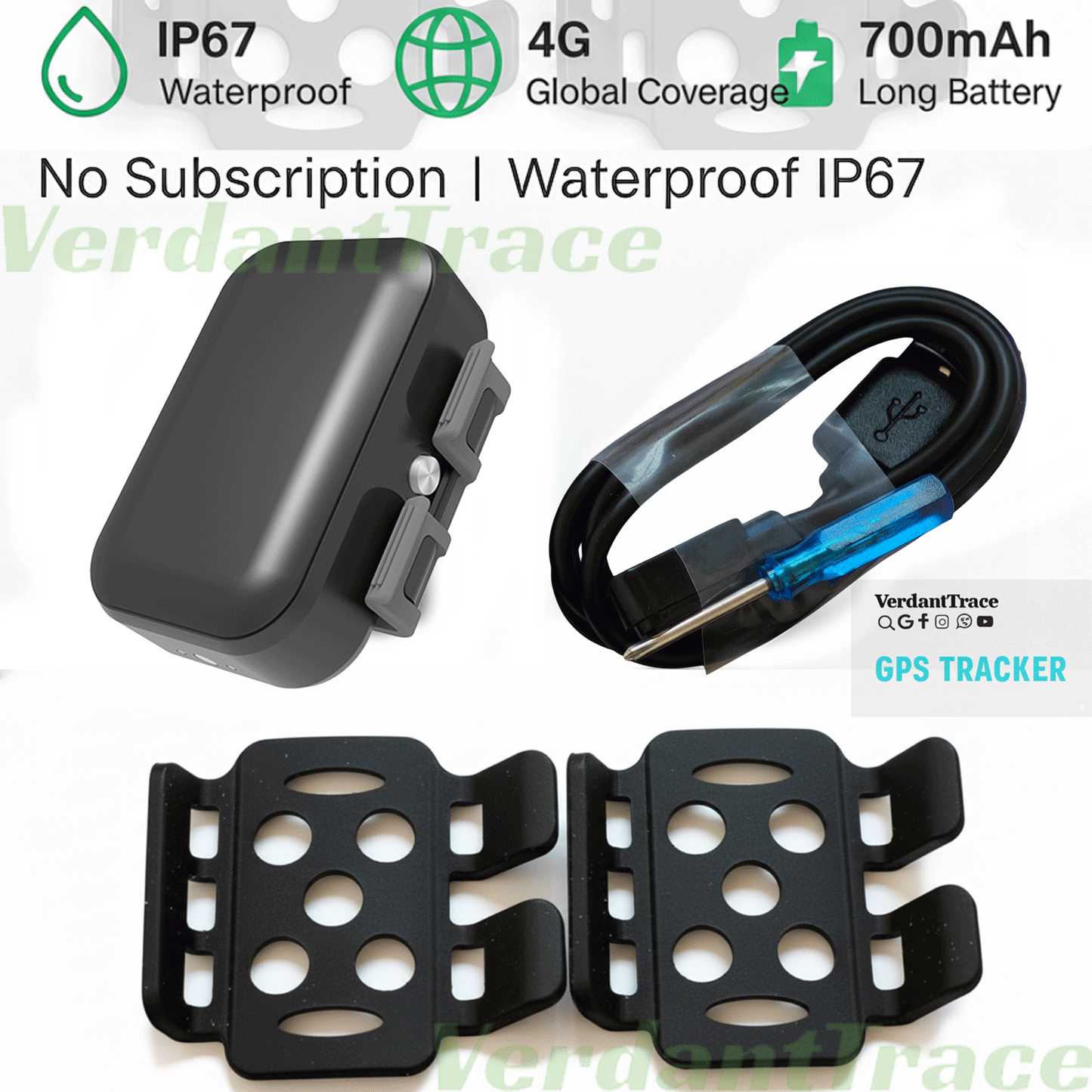 VT06 4G GPS Pet Tracker for Dogs & Cats
