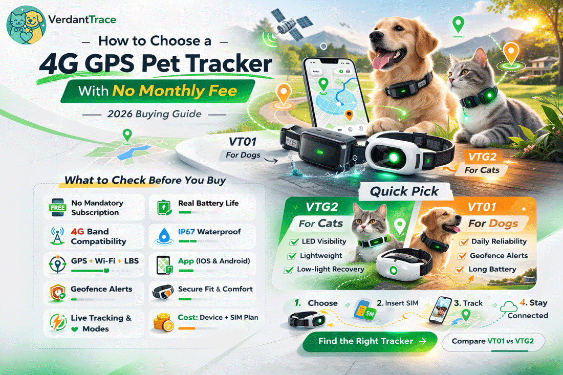 How to Choose a 4G GPS Pet Tracker With No Monthly Fee