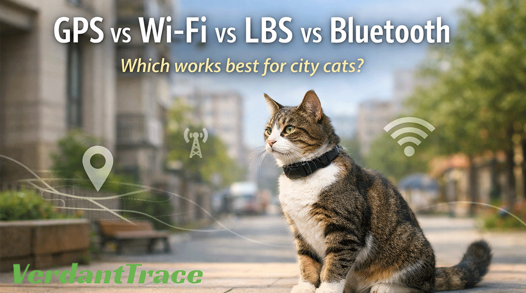 GPS vs Wi-Fi vs LBS vs Bluetooth: Which Positioning Is Best for Cats in Cities?