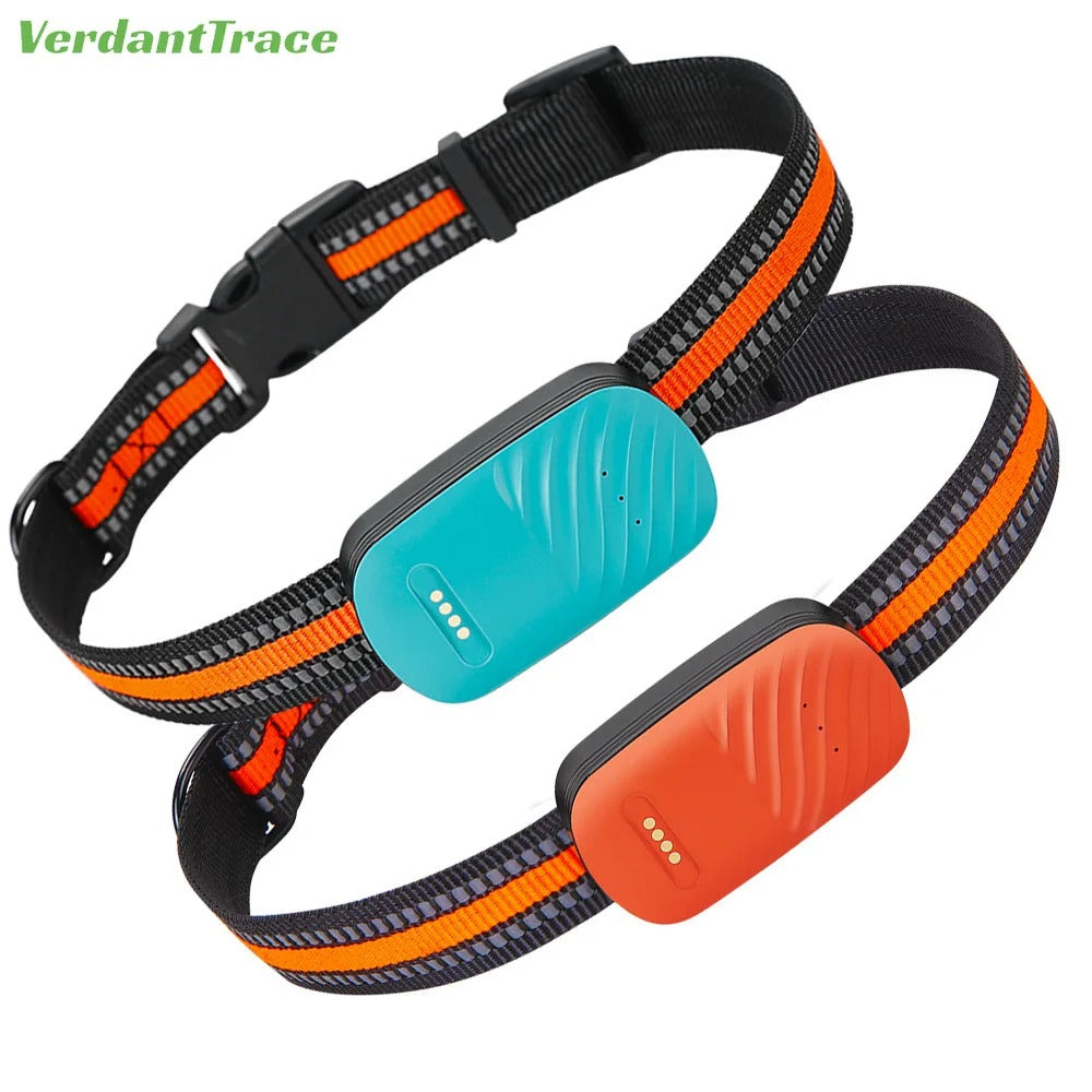 VerdantTrace 4G Pet GPS Collar Tracker Electronic Geo-Fence Real-Time Location Anti-Lost Alarm Device IP67Waterproof for Dog Cat