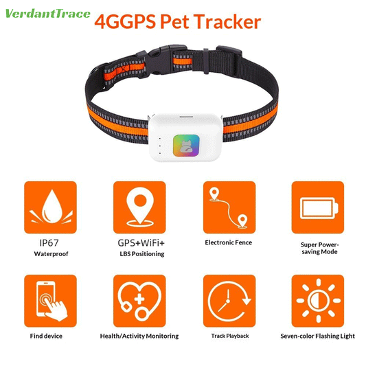 VTG2 4G Cat1 GPS Pet Tracker with LED Light