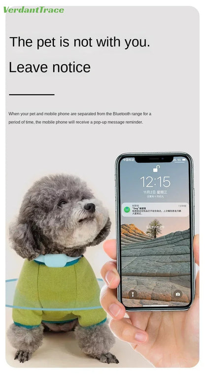 VerdantTrace Find My Pet Positioning Collar Waterproof Dog Gps Animal Tracking Movement Alert Anti Lost Tracker Cats Remote Global Locator for IOS