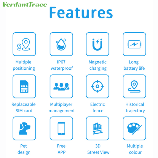 VT15 Mini Pet GPS Tracker for Dogs & Cats — Live Tracking & Geo-Fence