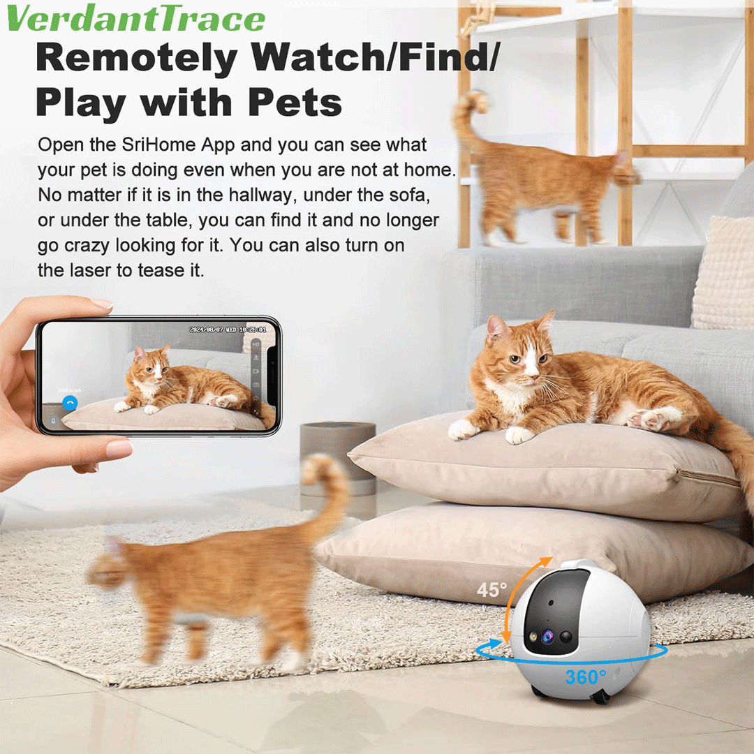 VTCR-02 Mobile Intelligent Pet Robot Camera