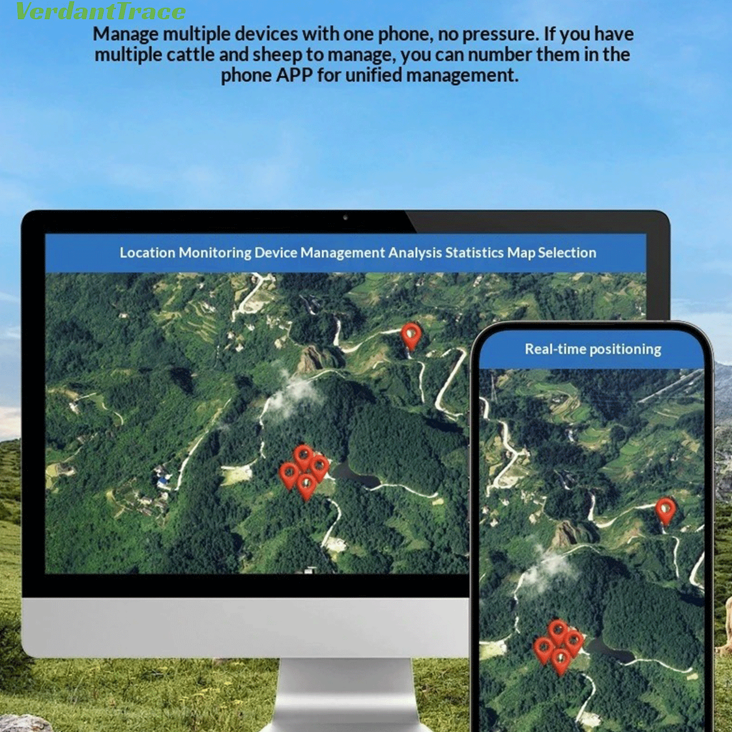 VTH1 Solar-GPS-Tracker für Nutzvieh