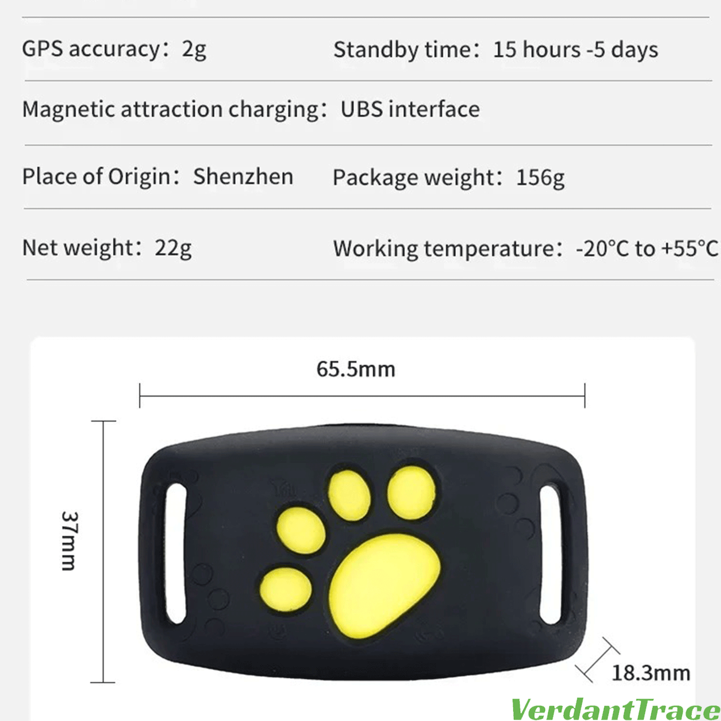 VTZ8 2G Pet GPS Tracker Collar