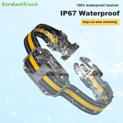 VerdantTrace Electric Dog Training Collar Waterproof Pet Remote Control Rechargeable Training Dogs Collars Shock Vibration Sound