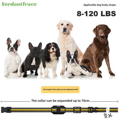 VerdantTrace Electric Dog Training Collar Waterproof Pet Remote Control Rechargeable Training Dogs Collars Shock Vibration Sound