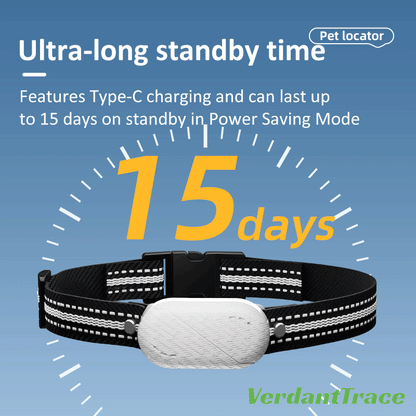 VT-P43 4G Smart Pet GPS Tracker Collar with Voice Call, Sound & Light Finding