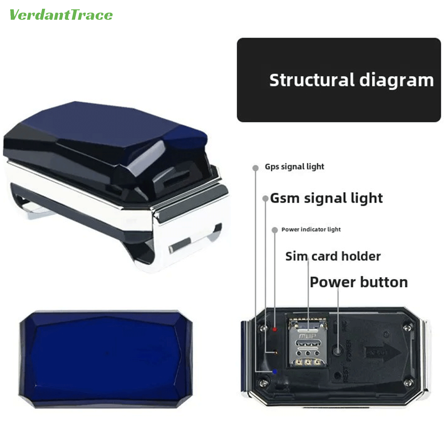 VT12 Smart 2G GPS Haustier-Tracker Halsband