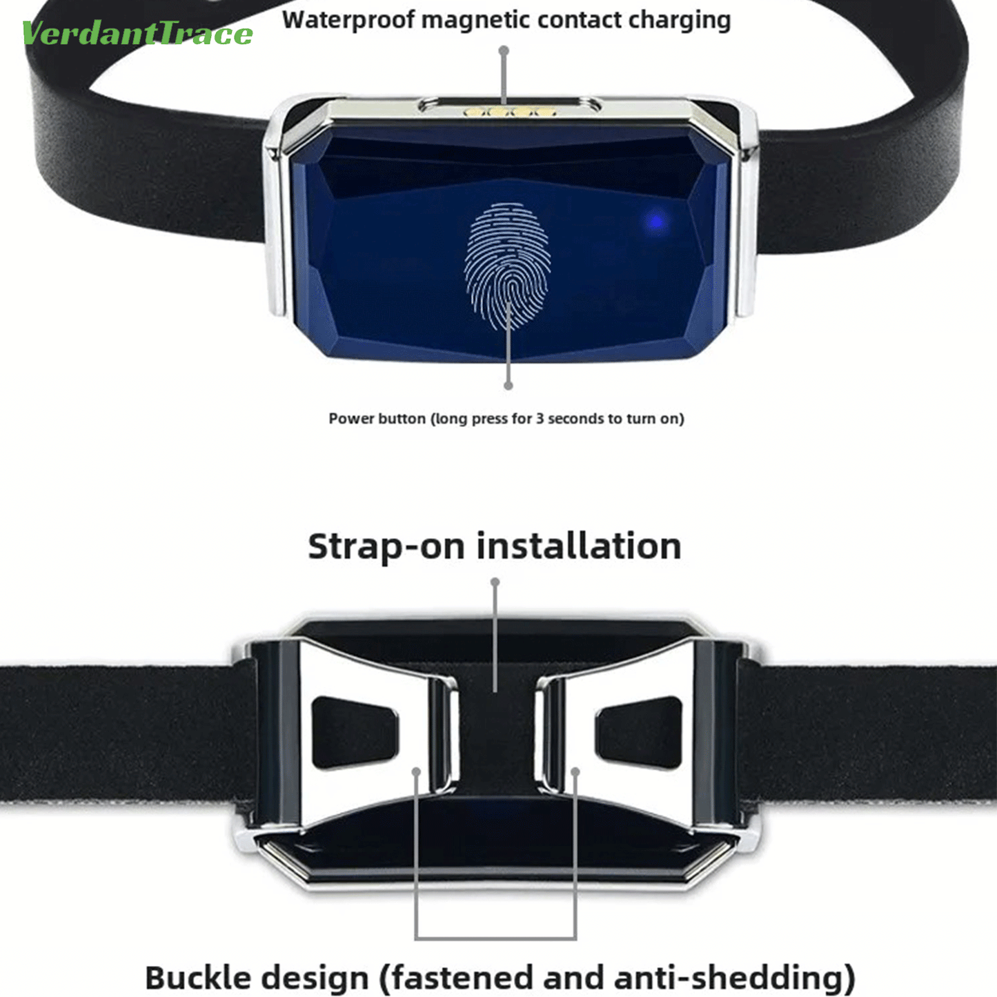 VT12 Smart 2G GPS Haustier-Tracker Halsband
