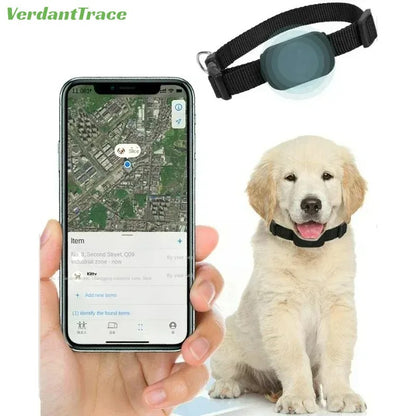 VerdantTrace Find My Pet Positioning Collar Waterproof Dog Gps Animal Tracking Movement Alert Anti Lost Tracker Cats Remote Global Locator for IOS