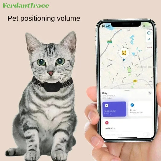 VerdantTrace Find My Pet Positioning Collar Waterproof Dog Gps Animal Tracking Movement Alert Anti Lost Tracker Cats Remote Global Locator for IOS