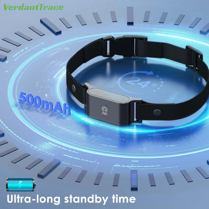 VerdantTrace IP67 Waterproof Mini 4G GPS Animal Tracker Collar Anti-Lost Real Time Tracking Dog Cat Locator Pet Dog Cat Fashion Neck Collar