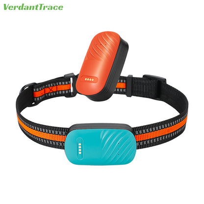 VerdantTrace 4G GPS Pet Tracker Waterproof Anti-Loss Collar Device for Dogs Cats Sheep Real-Time Location & Activity Monitor Farm Home Use