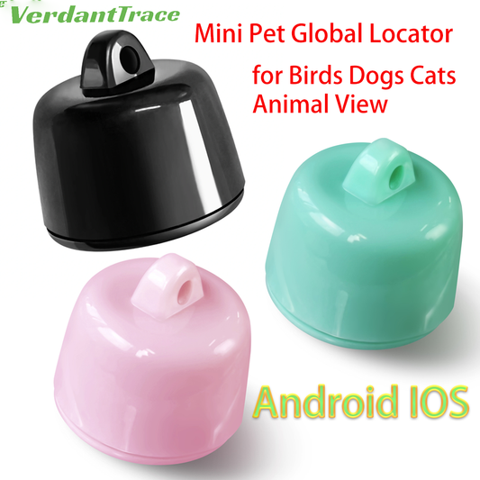 VerdantTrace Fashion Mini Tracker Smart Find tag Universal Pet Tracking History Trajectory Airtag Global Positioning for Dogs Cats android iPhone iPad Device