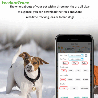 VT15 Mini Pet GPS Tracker for Dogs & Cats — Live Tracking & Geo-Fence