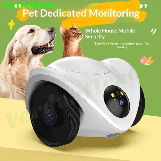 VTCR-01 Smart Pet Camera Robot with Treat Dispenser & 360° Mobile Monitoring