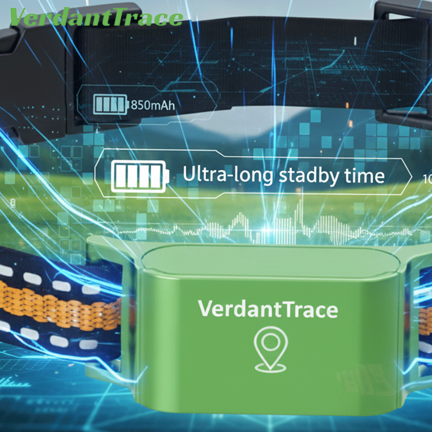 VT01 4G GPS Free Pet Tracker Collar