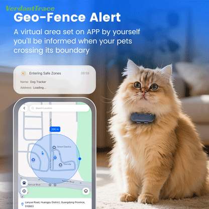 جهاز SEEWORLD P2 لتتبّع الحيوانات الأليفة عبر 4G GPS للقطط والكلاب
