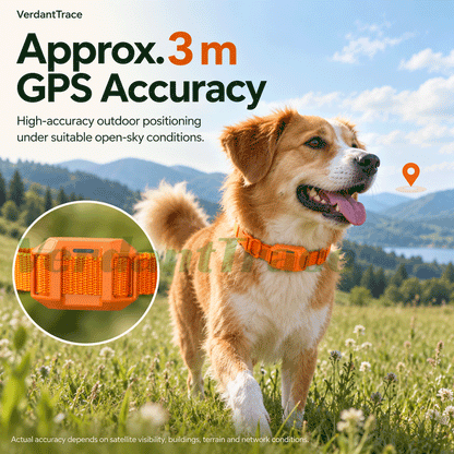 تتبع GPS خارجي لجهاز VerdantTrace VTG6 بدقة تقارب 3 أمتار في الظروف المناسبة